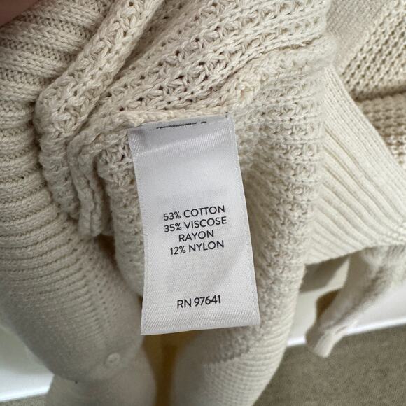 J Jill Knit V Neck Button Up Long Sleeve Sweater US Women's L Petite - Picture 4 of 7